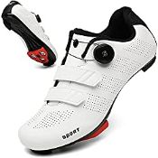 RRP £55.99 Cycling Shoes for Men Women Road Riding Shoe Compatible