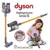 RRP £28.49 ODS - V8 Dyson Vacuum Cleaner Toy for Children, Grey, Orange and Purple, 20800