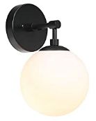 RRP £41.99 XiNBEi Wall Light 1 Light Vintage Wall Sconce with White Globe Glass