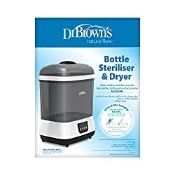 RRP £75.98 Dr. Brown's Electric Steam Steriliser and Dryer, White/Grey