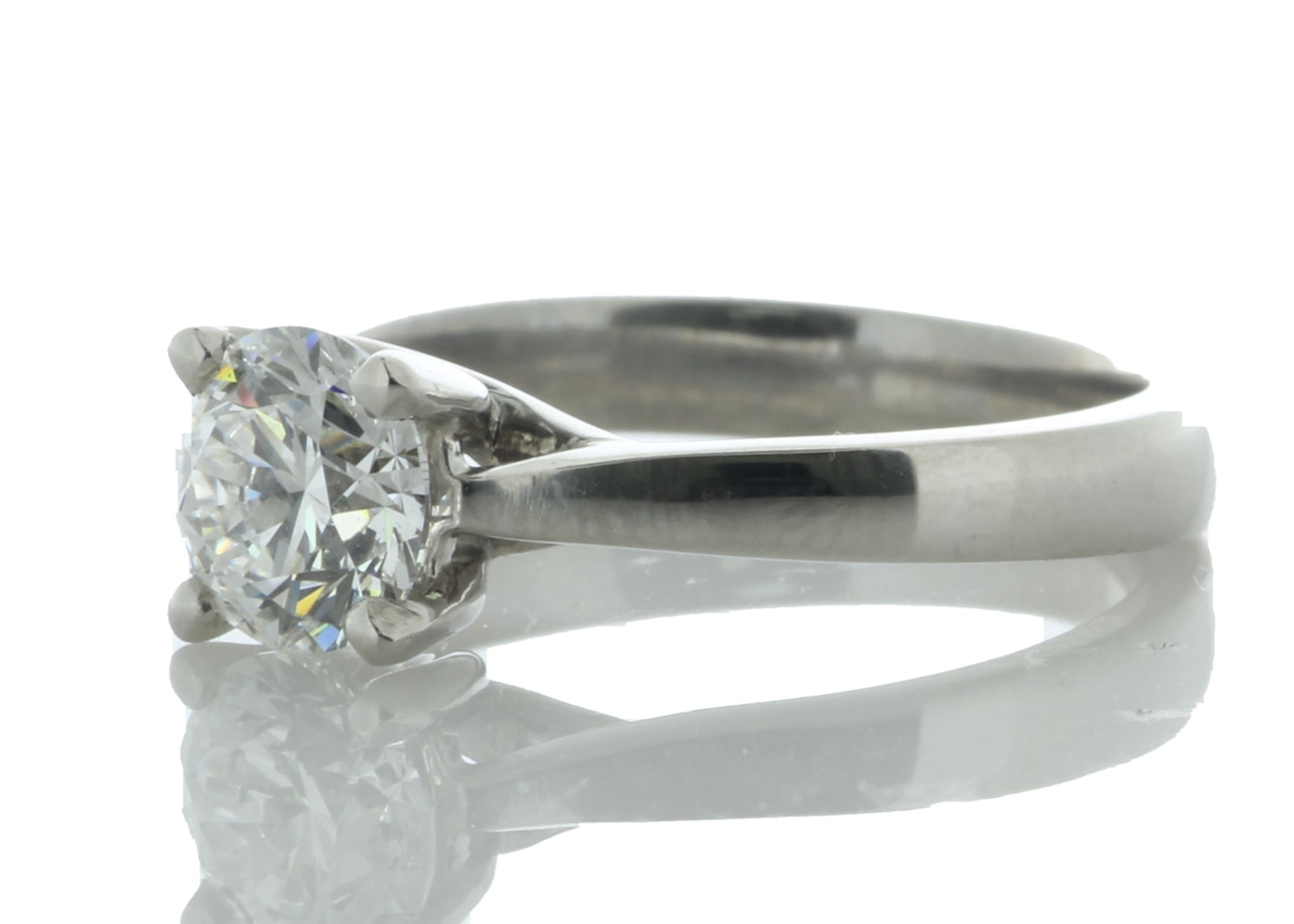 Platinum Single Stone Wire Set Diamond Ring 1.01 Carats - Valued by GIE £58,000.00 - A stunning - Image 2 of 5