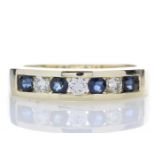 9ct Yellow Gold Channel Set Semi Eternity Diamond Ring 0.25 (Sapphire) Carats - Valued by GIE £2,