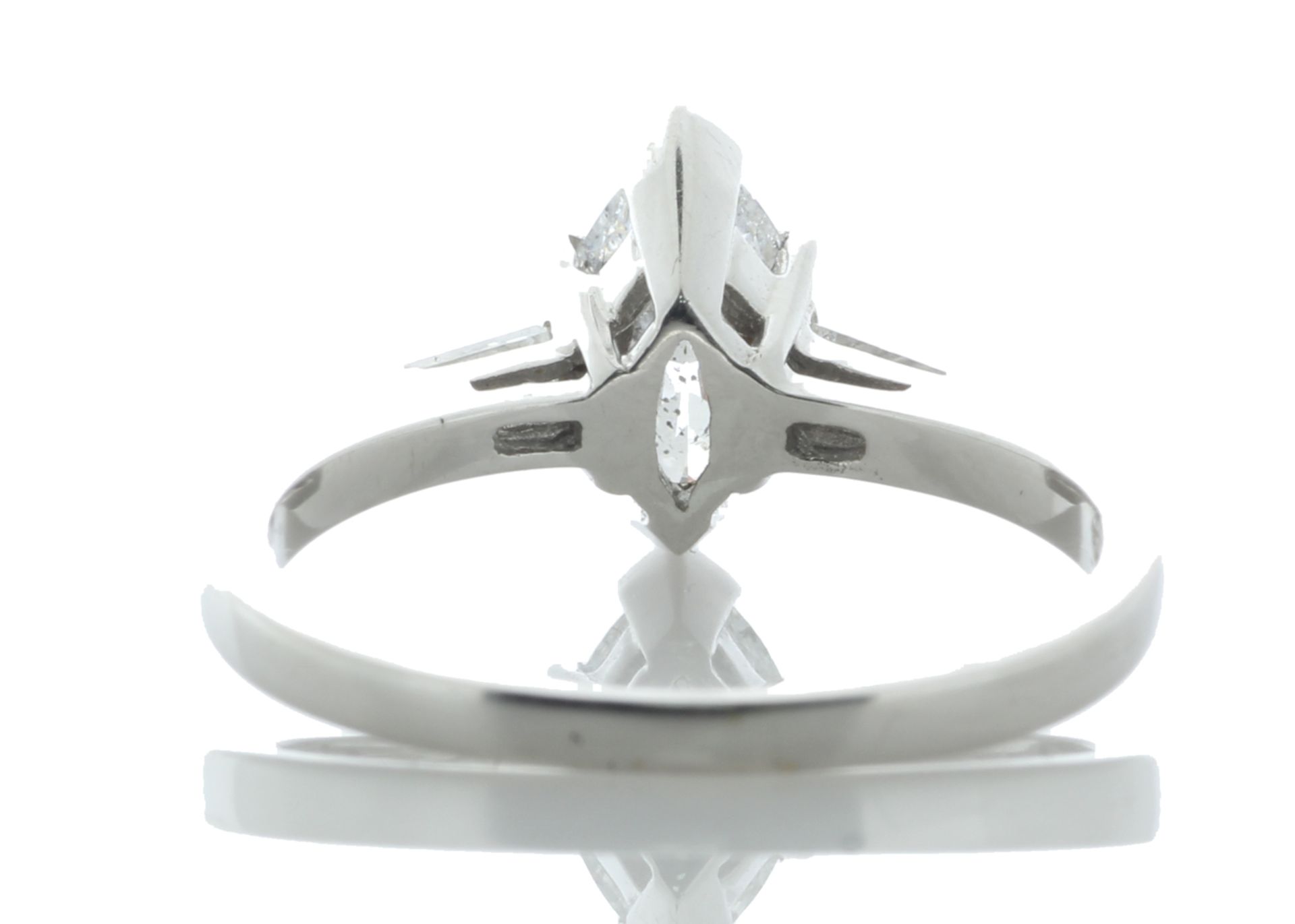 18ct White Gold Single Stone Marquise Cut Diamond Ring (1.01) 1.22 Carats - Valued by GIE £17,945.00 - Image 4 of 5