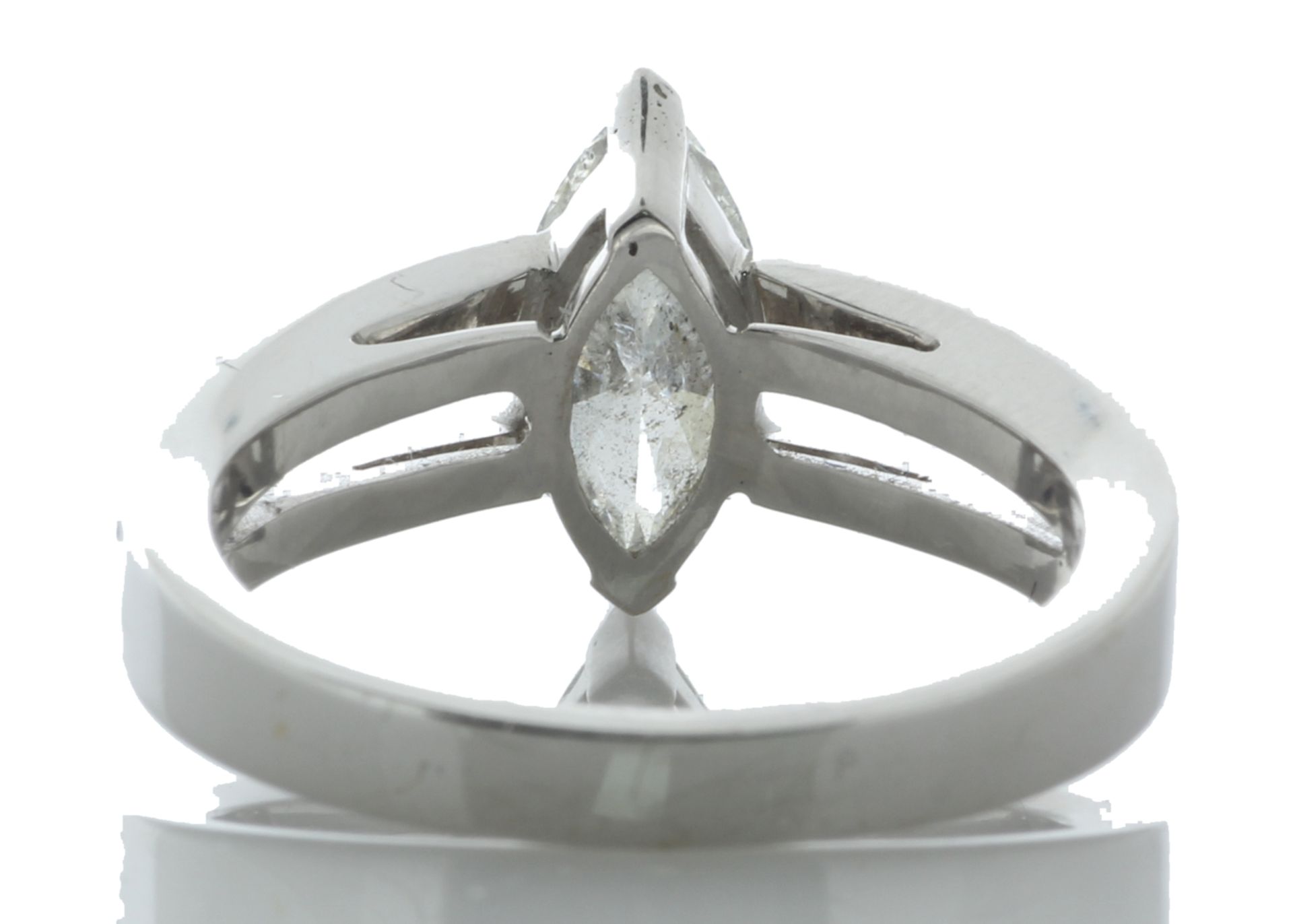 18ct White Gold Single Stone Pear Cut Diamond Ring (1.11) 1.41 Carats - Valued by GIE £17,465.00 - - Image 4 of 5