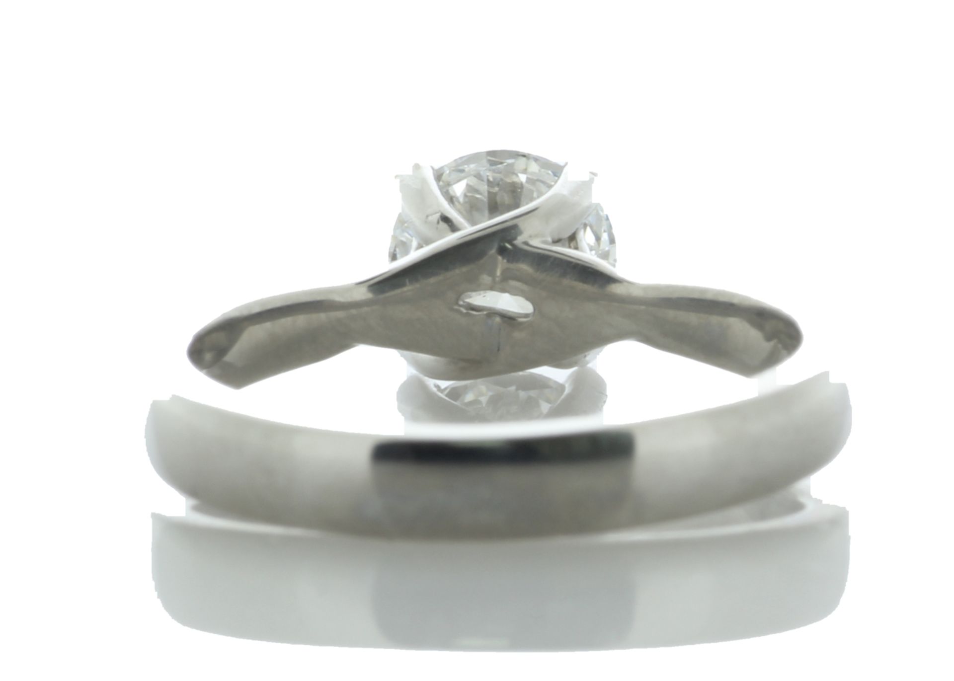 Platinum Single Stone Wire Set Diamond Ring 1.01 Carats - Valued by GIE £58,000.00 - A stunning - Image 4 of 5