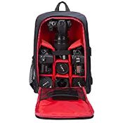 RRP £35.99 Camera Backpack Waterproof DLSR Rucksack Bag Shockproof