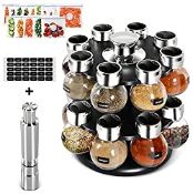 RRP £28.88 Mastertop Revolving Spice Rack