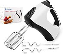 RRP £20.99 Hand Mixer Electric Whisk 5-Speed Plus Turbo Handheld
