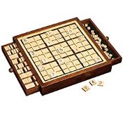 RRP £39.98 Bits and Pieces - Wooden Sudoku Game Board