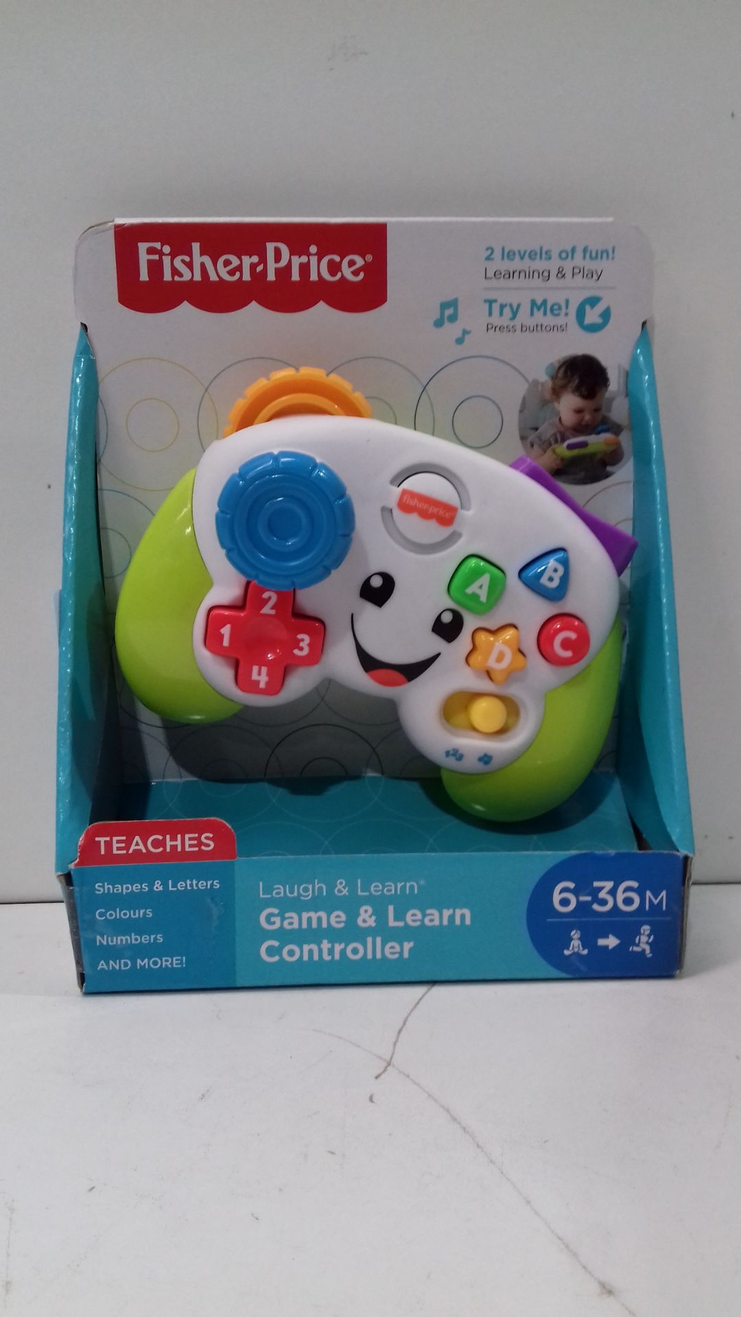 RRP £17.28 Fisher-Price FWG13 Musical Gamepad and Learning Joystick - Image 2 of 2