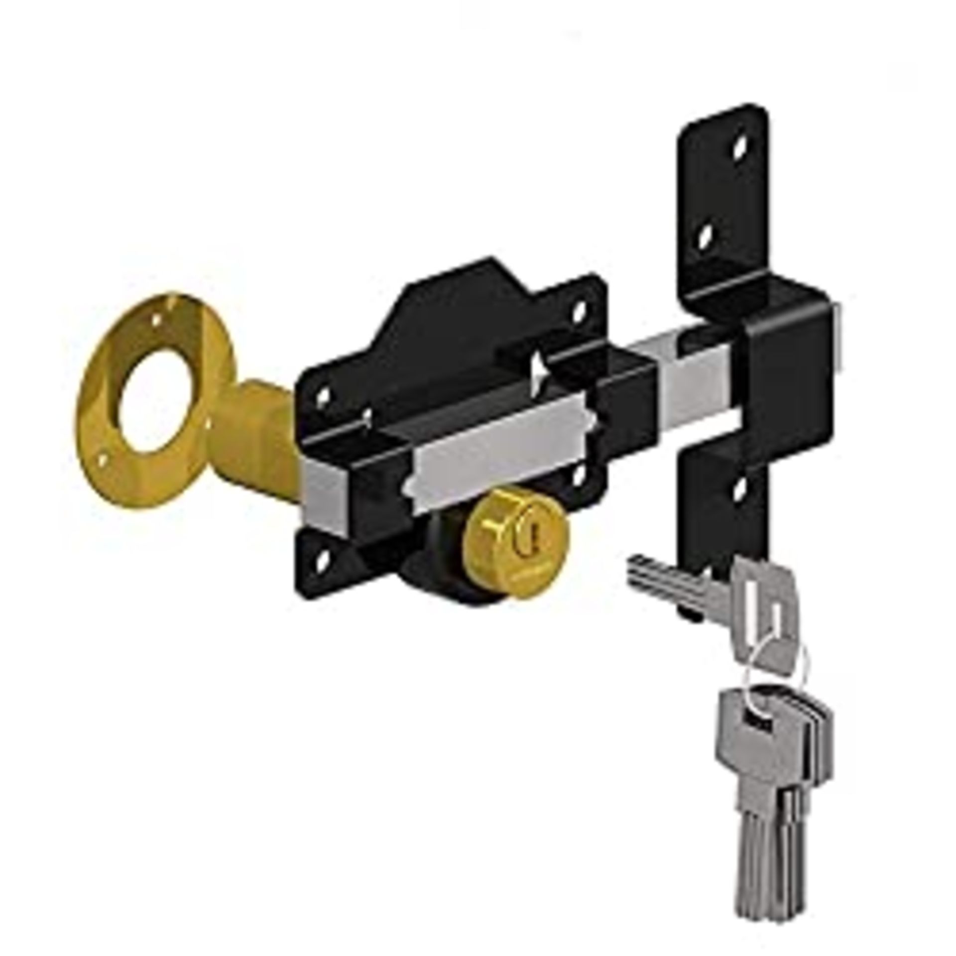 RRP £35.20 Gatemate 1490196 70mm Long Throw Gate Lock Double Locking