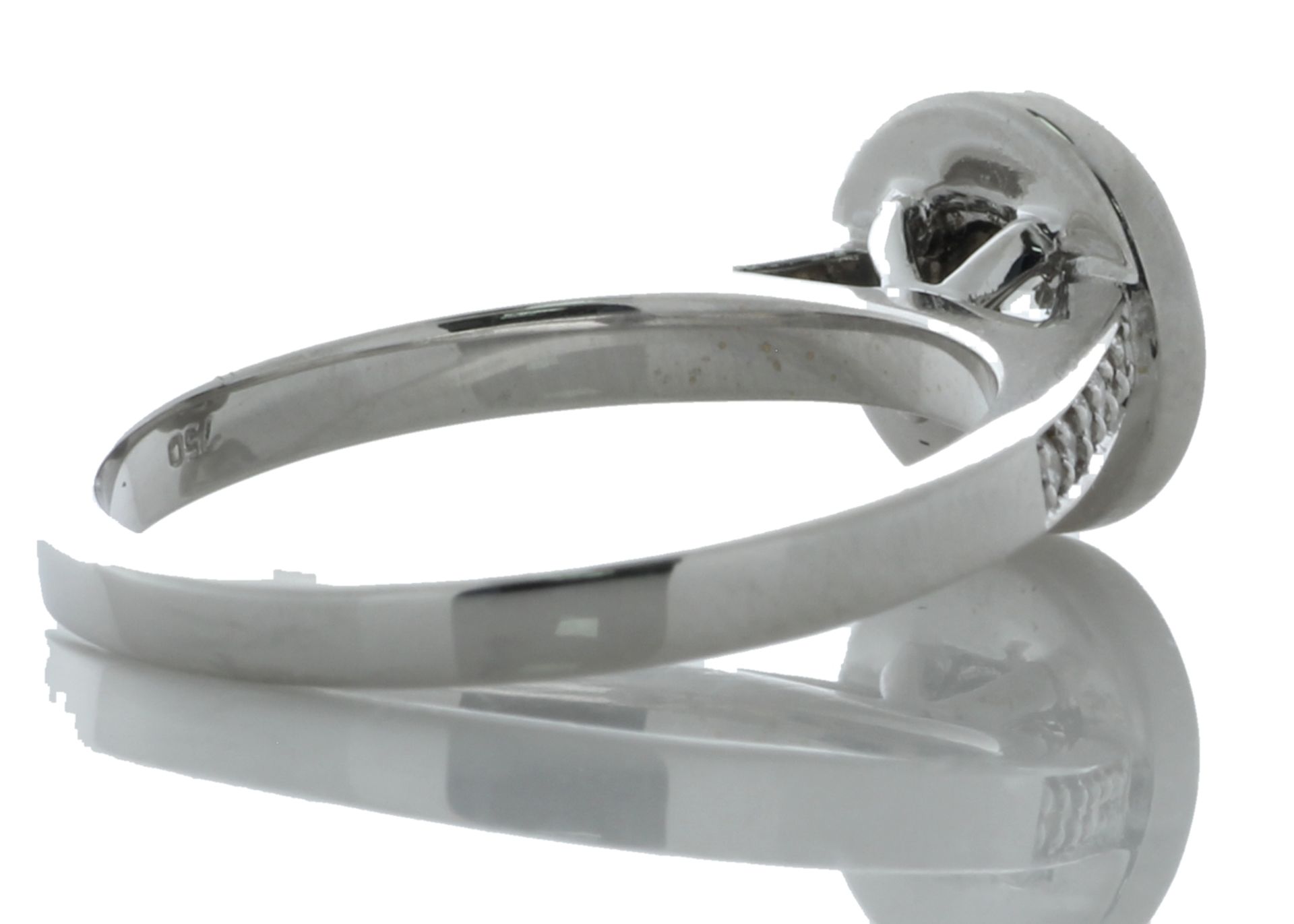 18ct White Gold Single Stone With Halo Setting Ring (0.26) 0.54 Carats - Valued by GIE £4,102.00 - - Image 4 of 6