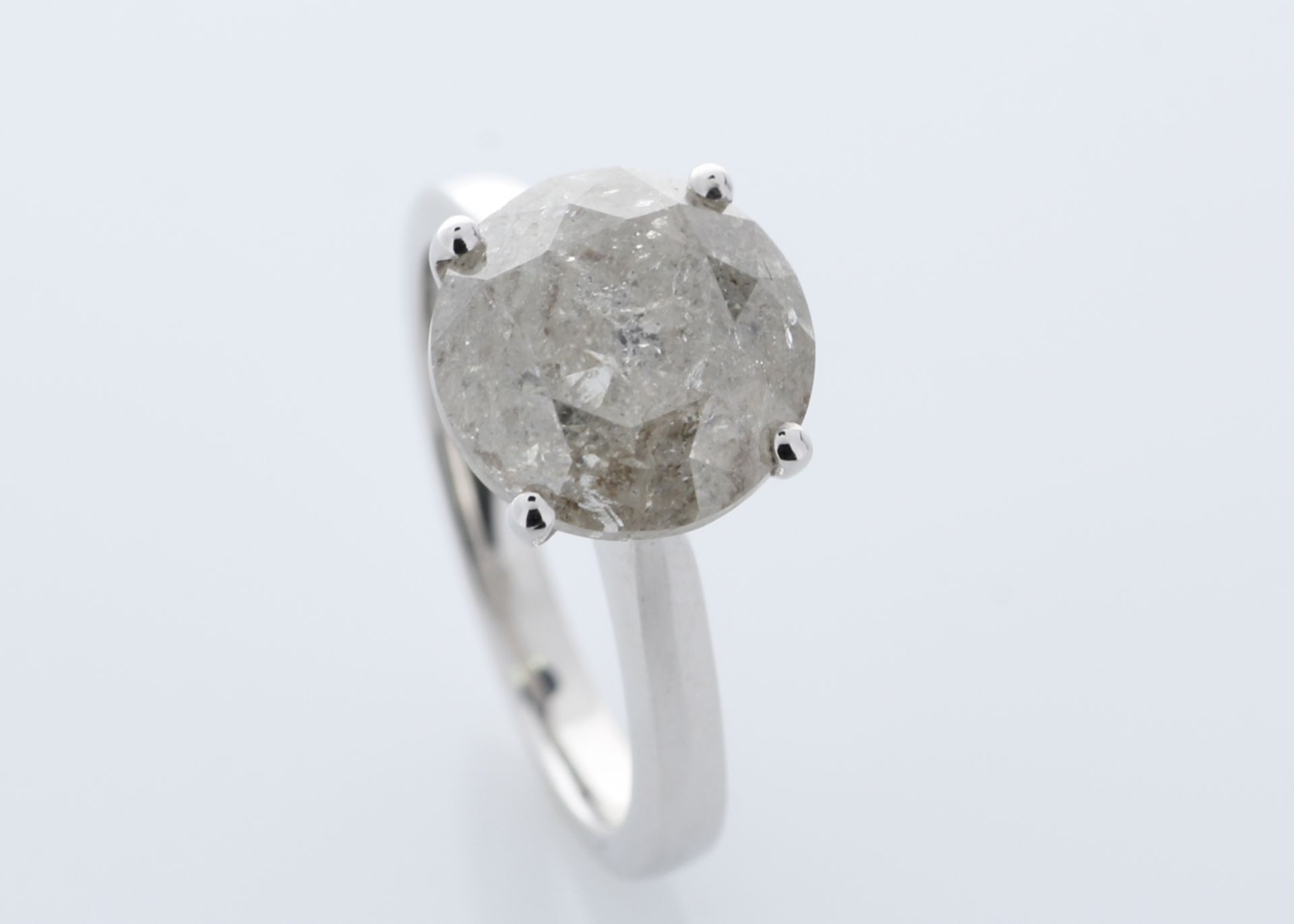 18ct White Gold Single Stone Prong Set Diamond Ring 5.00 Carats - Valued by GIE £56,150.00 - 18ct - Image 6 of 8