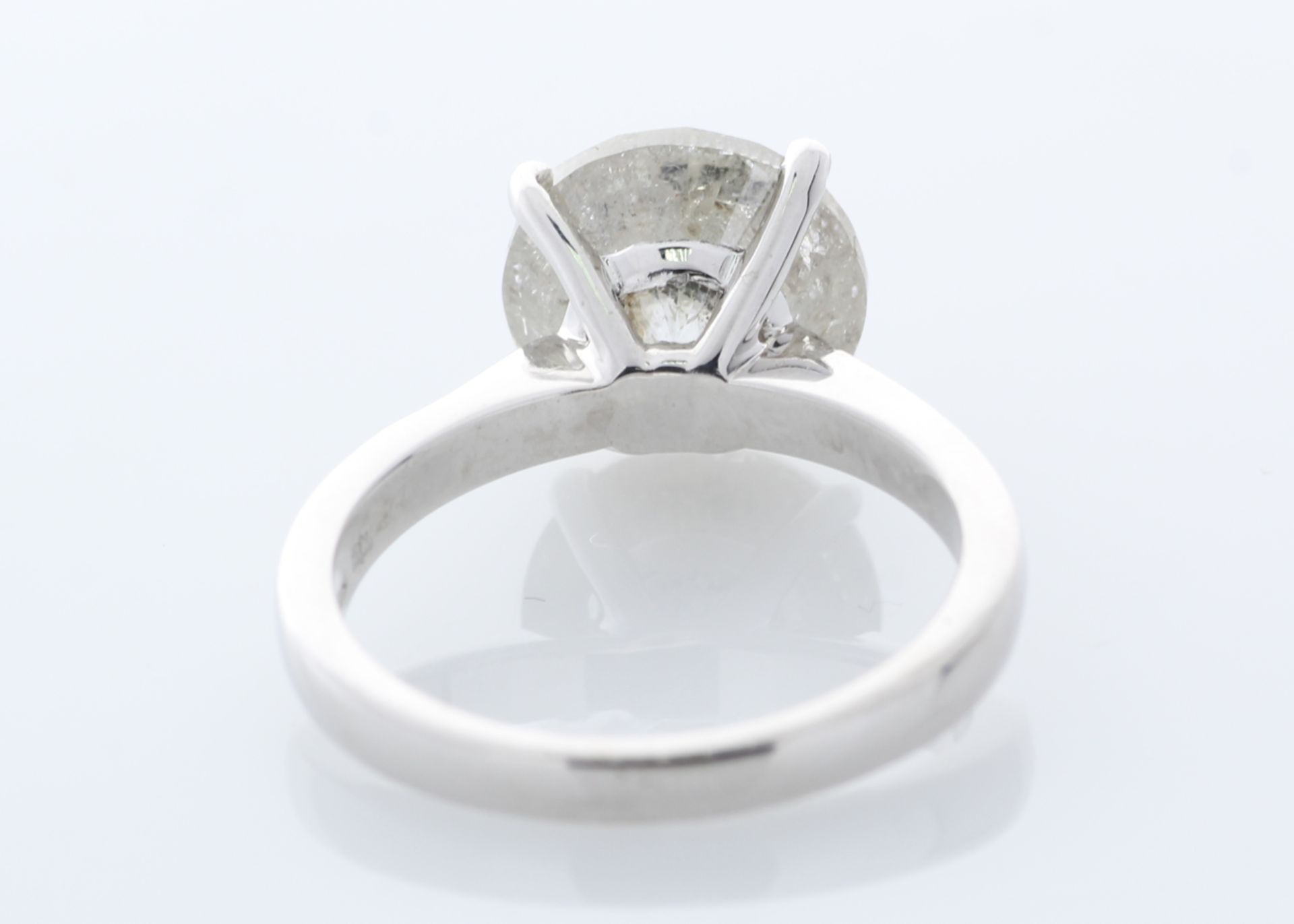 18ct White Gold Single Stone Prong Set Diamond Ring 5.00 Carats - Valued by GIE £56,150.00 - 18ct - Image 5 of 8