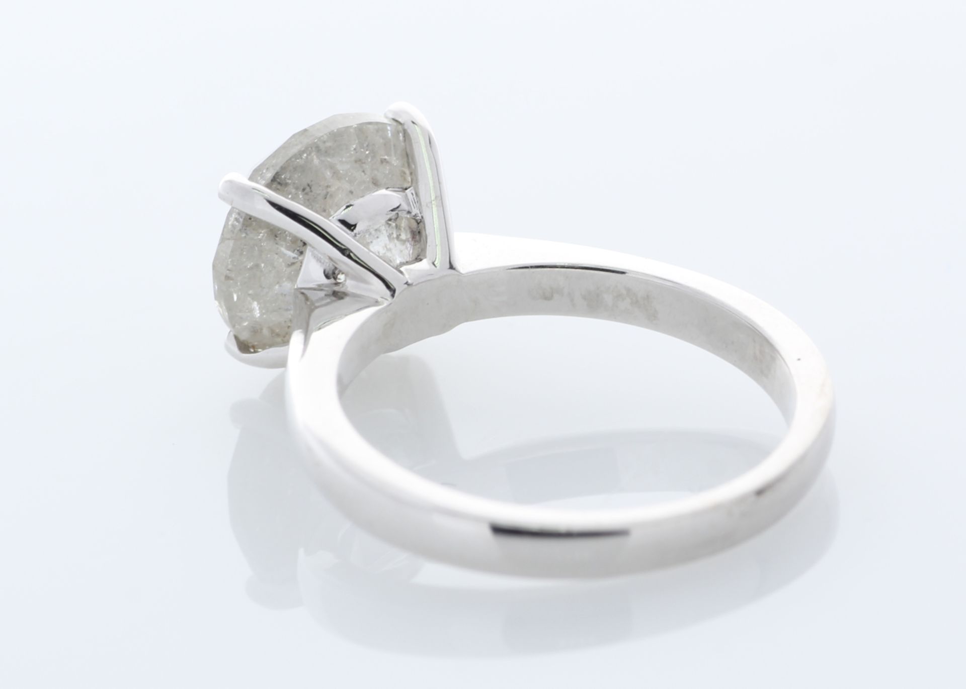 18ct White Gold Single Stone Prong Set Diamond Ring 5.00 Carats - Valued by GIE £56,150.00 - 18ct - Image 4 of 8