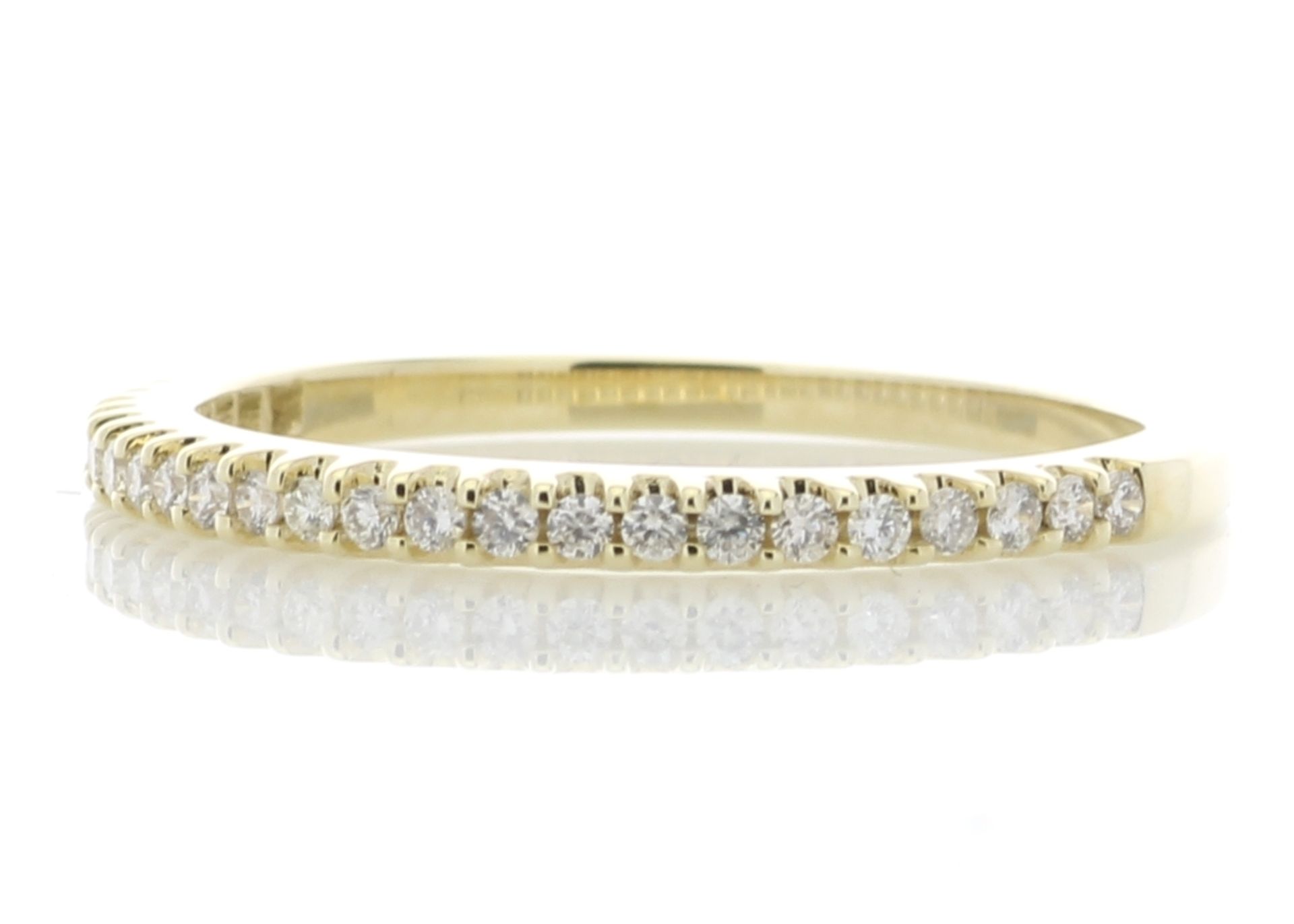 9ct Yellow Gold Diamond Half Eternity Ring 0.25 Carats - Valued by GIE £2,645.00 - 9ct Yellow Gold - Image 2 of 5