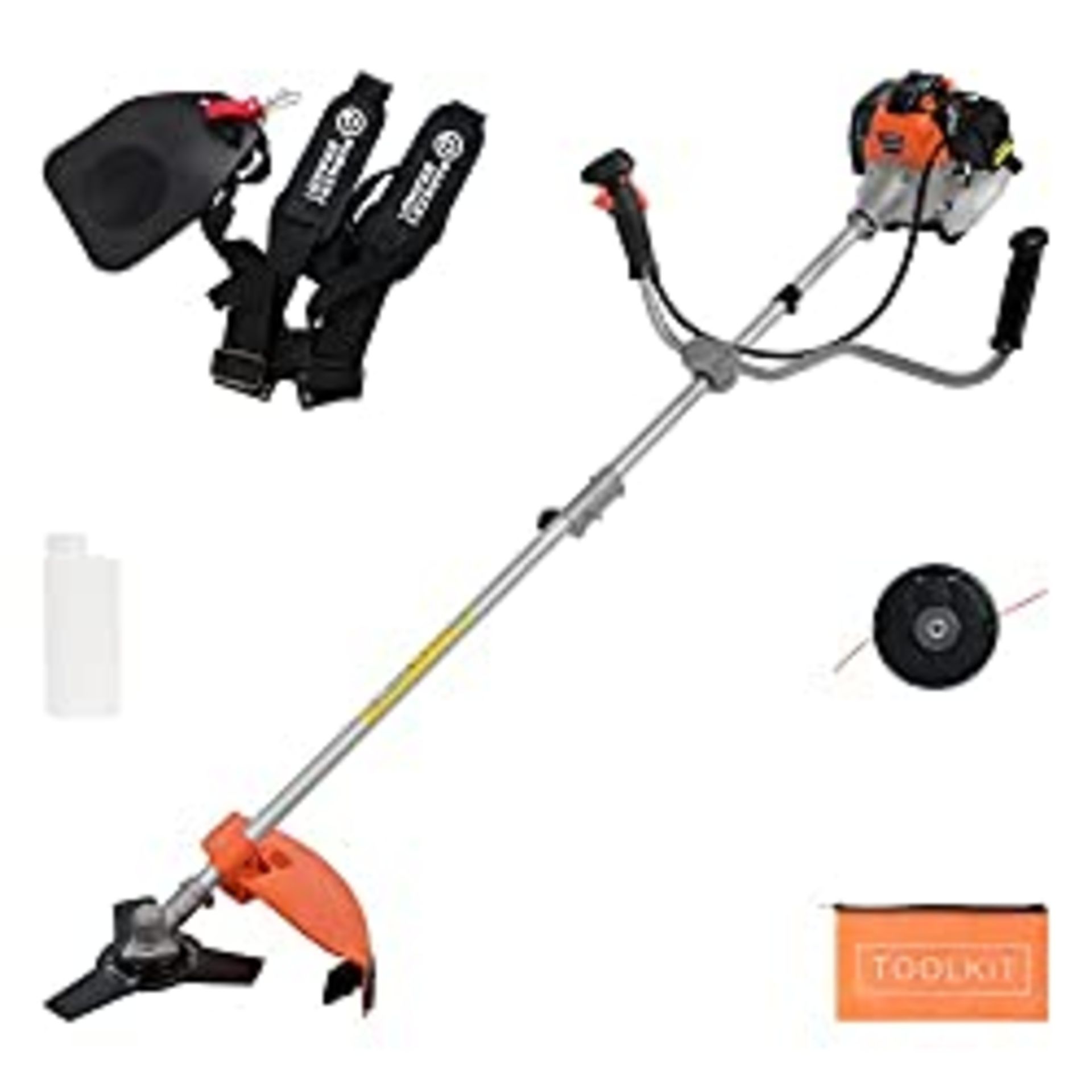 RRP £109.99 52cc Petrol Brush Cutter, Grass Line Trimmer