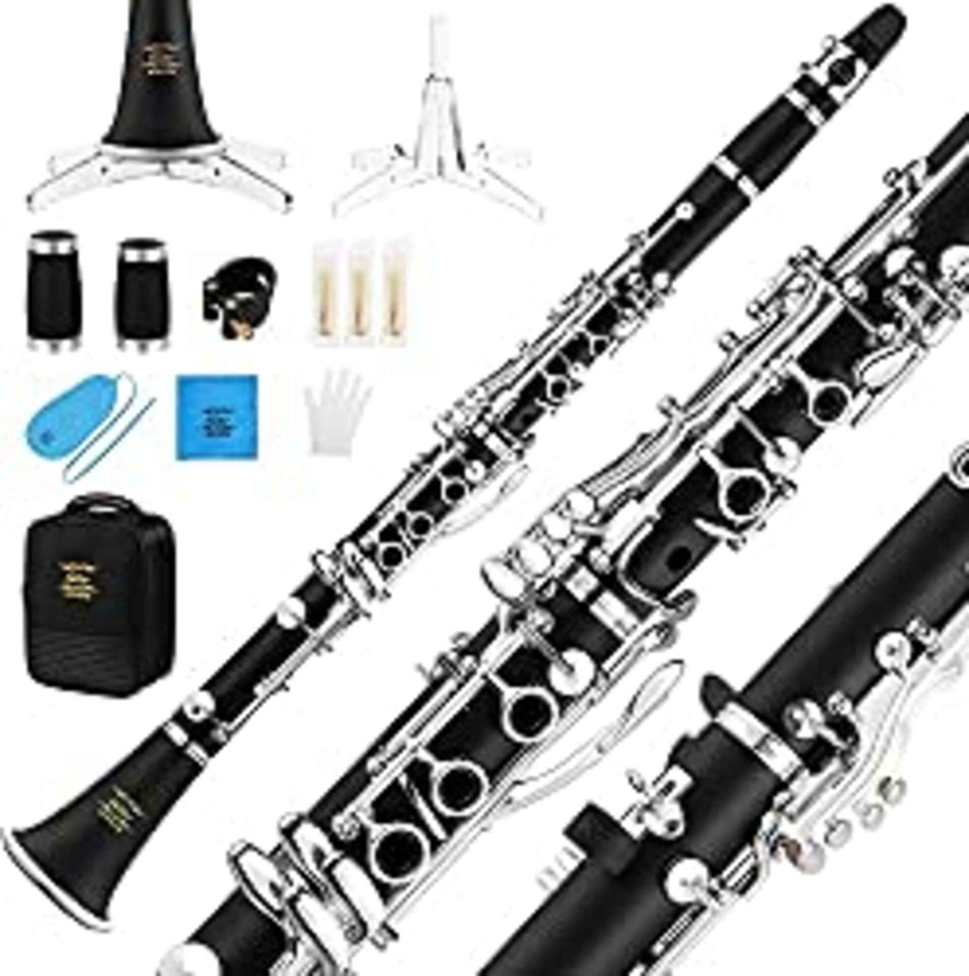 RRP £149.99 Eastar Bb Clarinet Silver plated Commander Ebonite