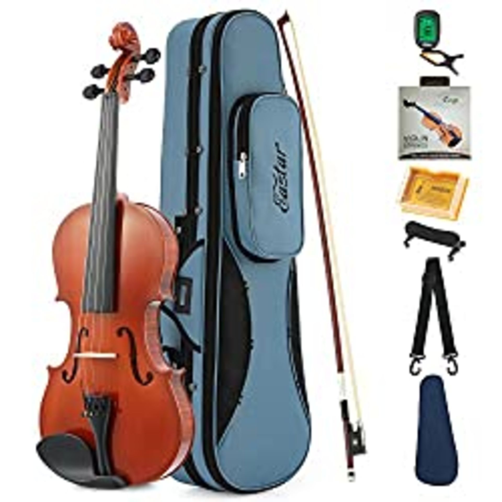 RRP £75.98 Eastar 4/4 Violin Full Size EVA-1 Student Violin Set