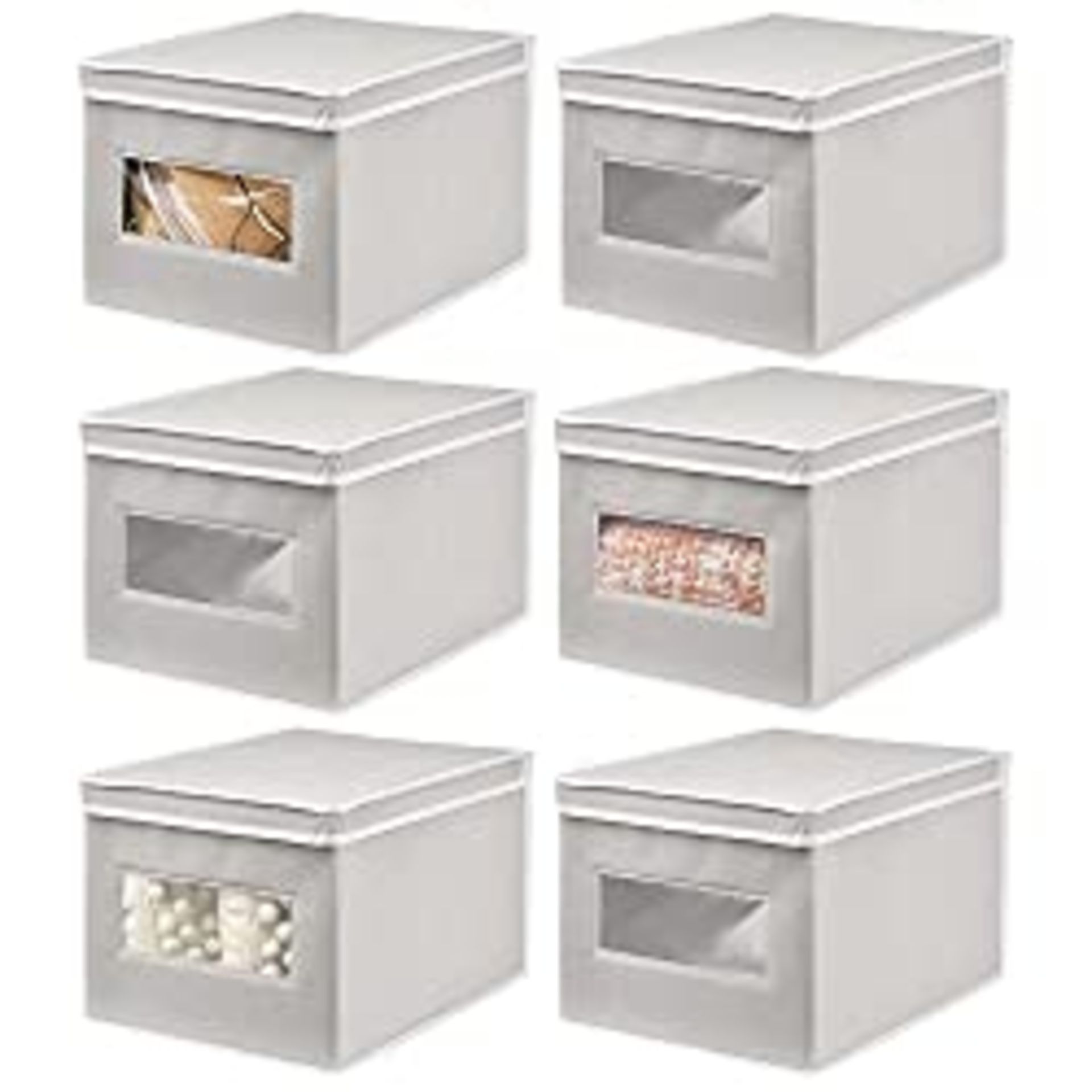 RRP £32.65 mDesign Set of 6 Storage Box Practical Wardrobe