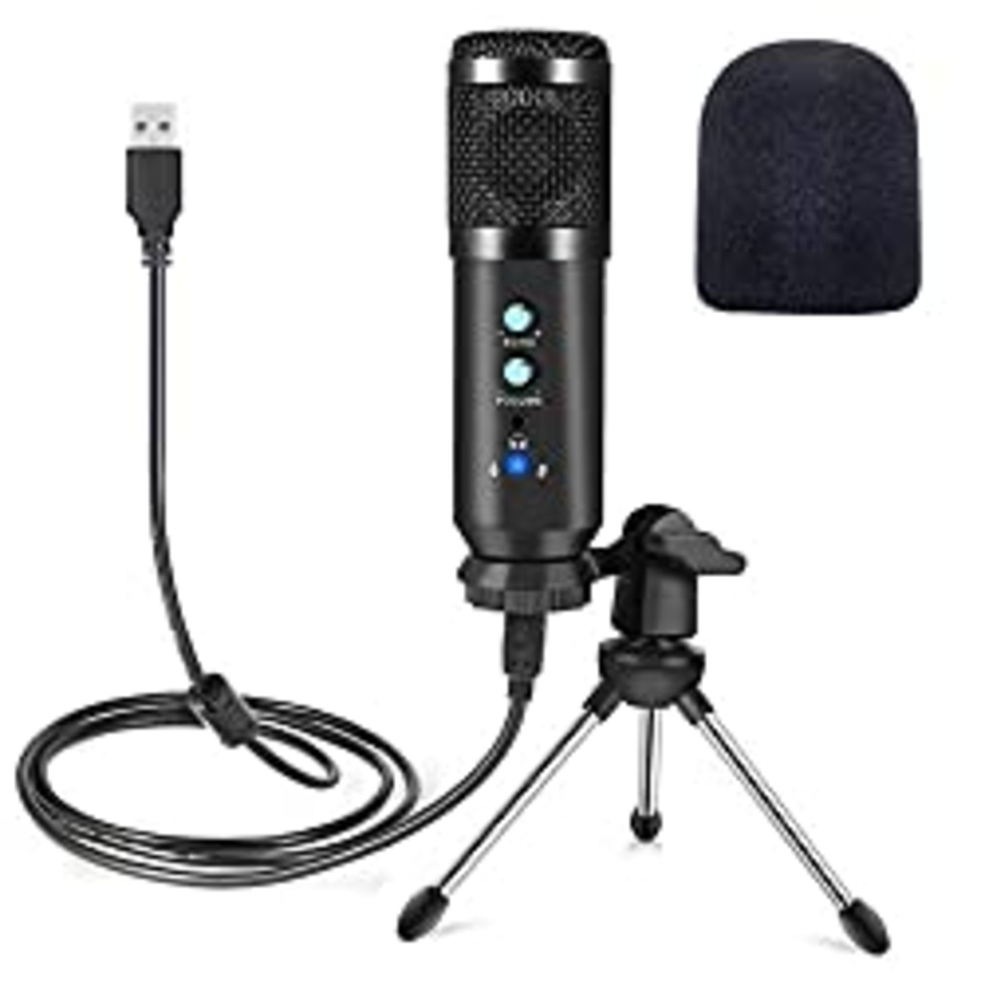 RRP £10.99 PAIRIER USB Microphone PC Microphone with Tripod Stand