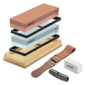 RRP £37.99 Whetstone Sharpening Stone Set Japanese Knife Sharpener