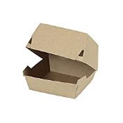 RRP £77.90 BIOZOYG Take Away Burger Box 400 pieces burger box