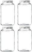 RRP £14.11 MEETOZ Mason Jars 16oz (480ml) with Regular Lids and Bands