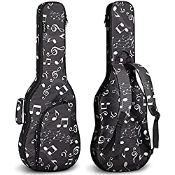 RRP £19.99 CAHAYA Electric Guitar Bag with Musical Note Pattern