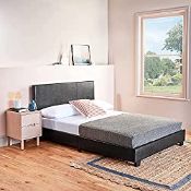 RRP £104.78 Home Treats Small Double Bed Frame Queen Size | Faux