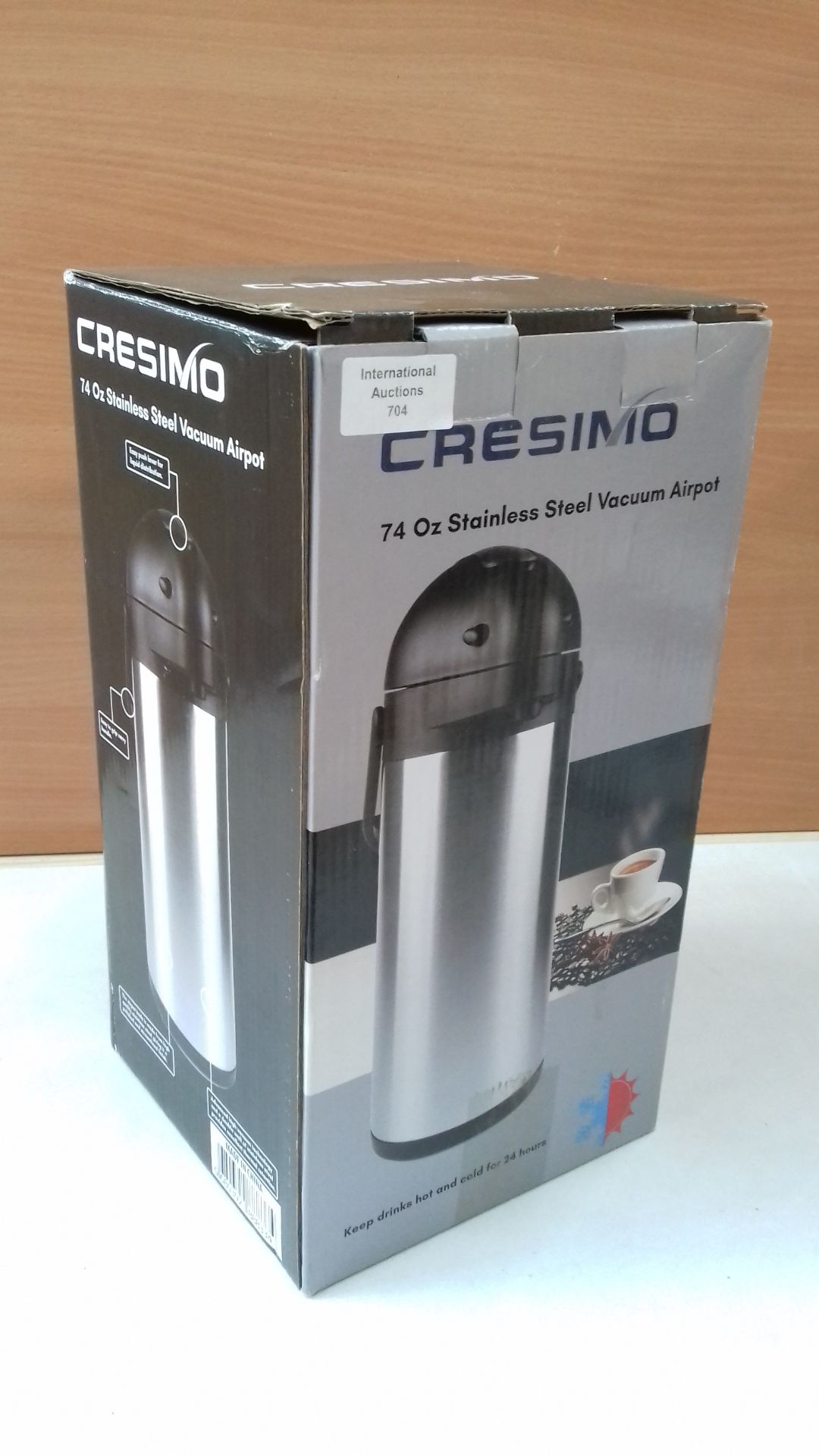 RRP £31.96 2.2L Pump Action Airpot -Thermal Coffee Flask - Image 2 of 2