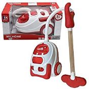 RRP £13.25 Kids Role Play Vacuum Cleaner Hoover Toy with Lights & Sounds (Age Year: 3+)