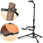 RRP £16.99 CAHAYA Guitar Stands with Neck Holder Folding Tripod