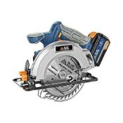 RRP £89.99 BLUE RIDGE Cordless Circular Saw 18V with 4.0Ah Battery