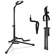 RRP £18.60 CAHAYA Guitar Stand with Neck Holder Folding Tripod