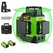 RRP £179.99 Huepar Laser Level Self Leveing 3D Green Beam Three-Plane