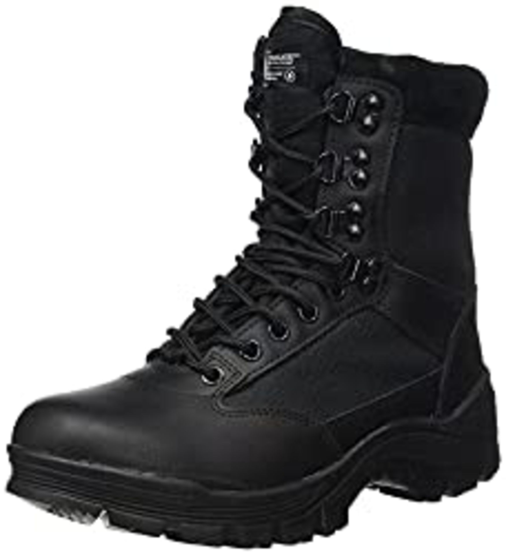 RRP £46.55 Mil-Tec Men's Tactical Boot M.ykk Zipper Hiking Shoes black, UK 10