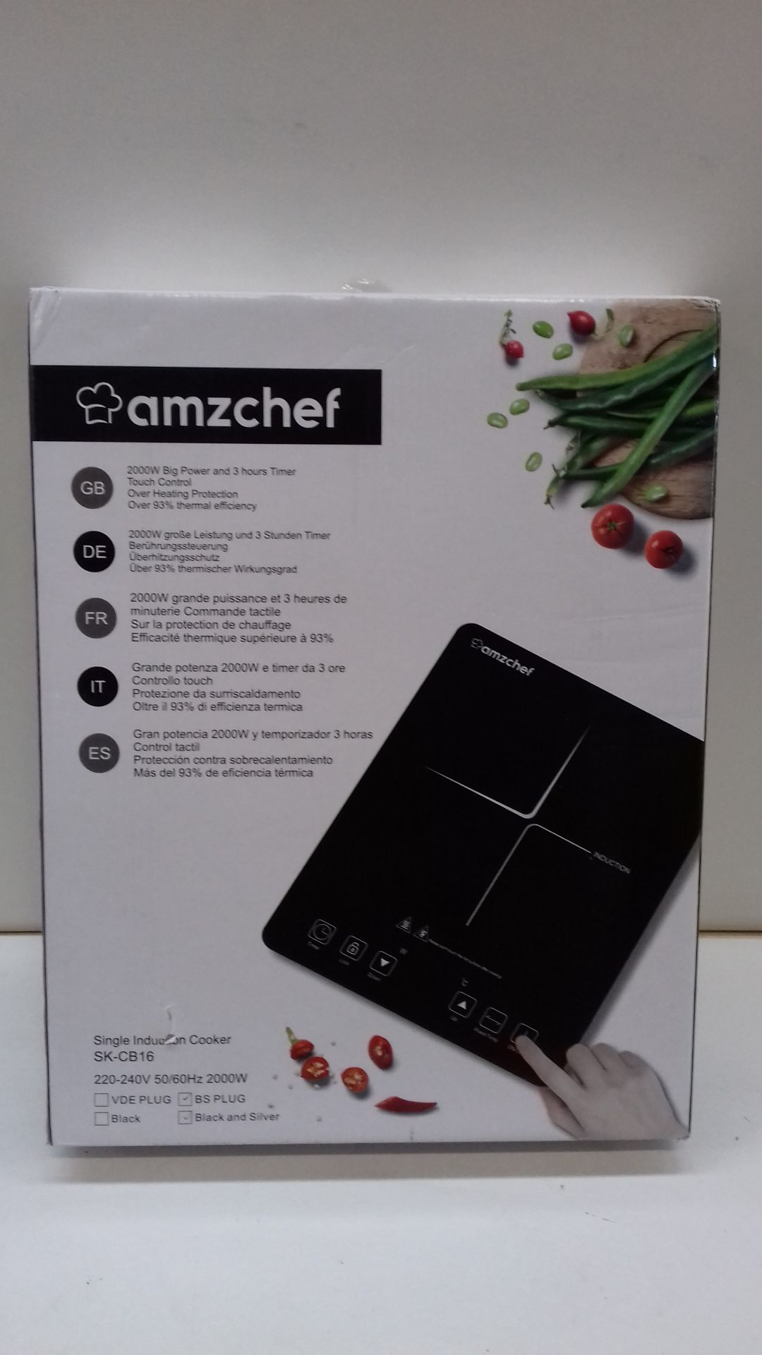 RRP £55.49 AMZCHEF Single Induction Cooker - Image 2 of 2