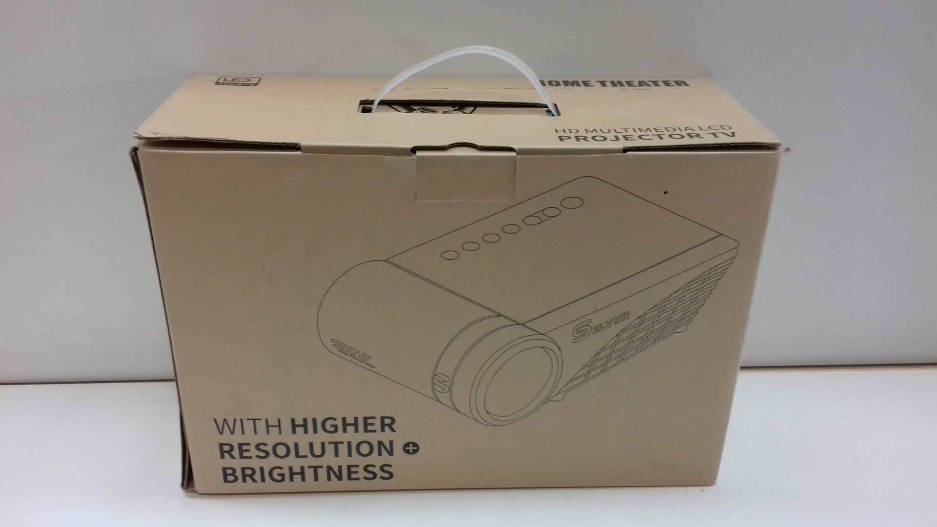 RRP £99.98 Selvim WiFi Bluetooth Projector 1080P Full HD Supported - Image 2 of 2