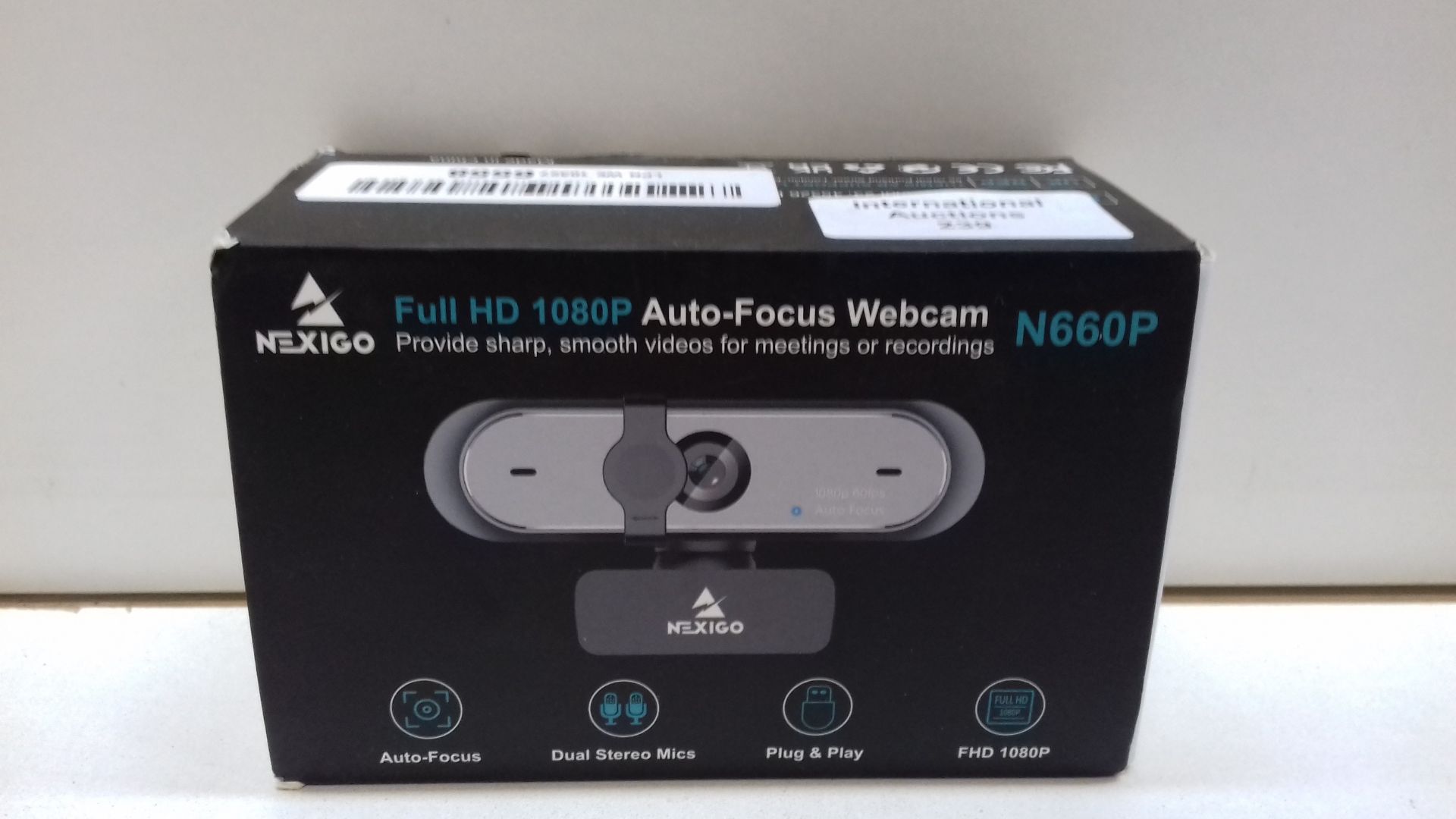 RRP £48.37 NexiGo N660P 60FPS 1080P Webcam with Software Control - Image 2 of 2