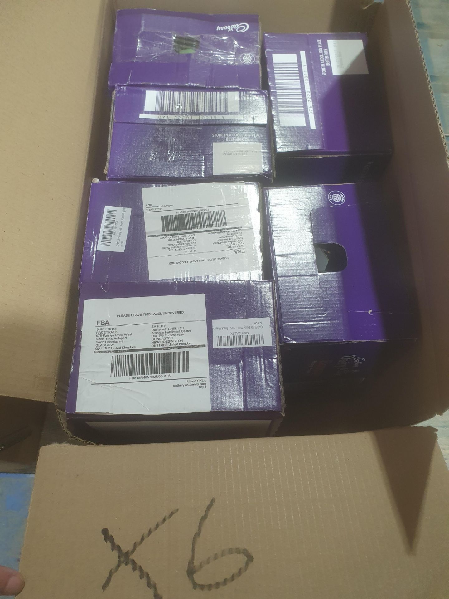 X 6 BOXES OF 40 DAIRY MILK BUNNIES ORANGE MOUSE 240 BARS IN TOTAL Condition ReportAppraisal
