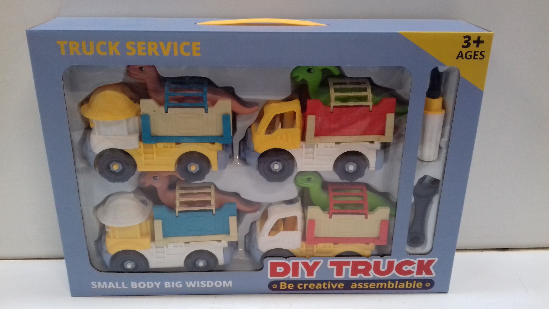 RRP £17.99 Take Apart Dinosaur Toys Truck Toy with Screw Driver - Image 2 of 2