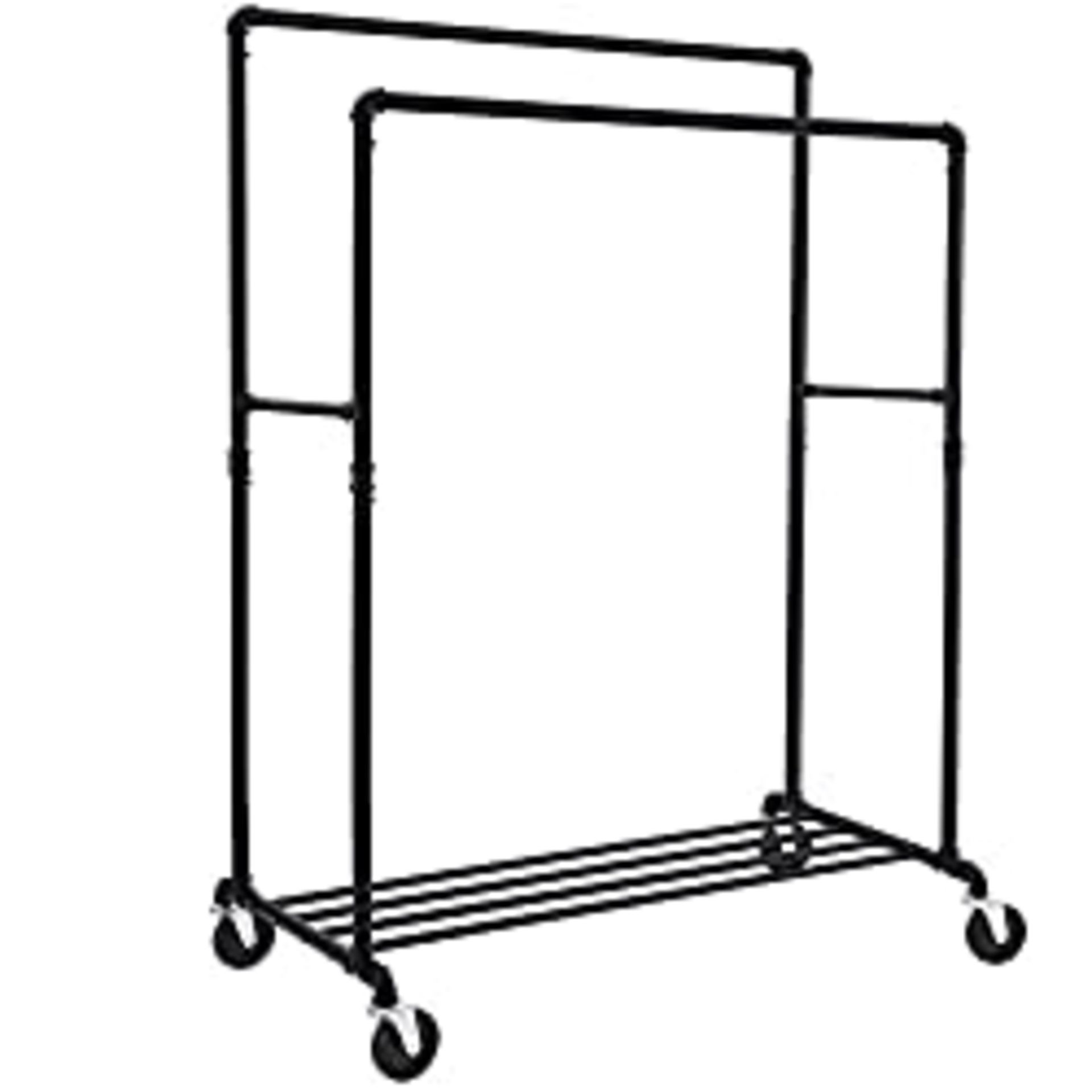 RRP £49.32 SONGMICS Industrial Pipe Clothes Rack on Wheels