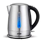 RRP £39.97 ANSIO Electric Kettle 3000W 1.7L Cordless