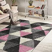 RRP £13.90 HomeArt Fluffy Shaggy RUG for Living Room