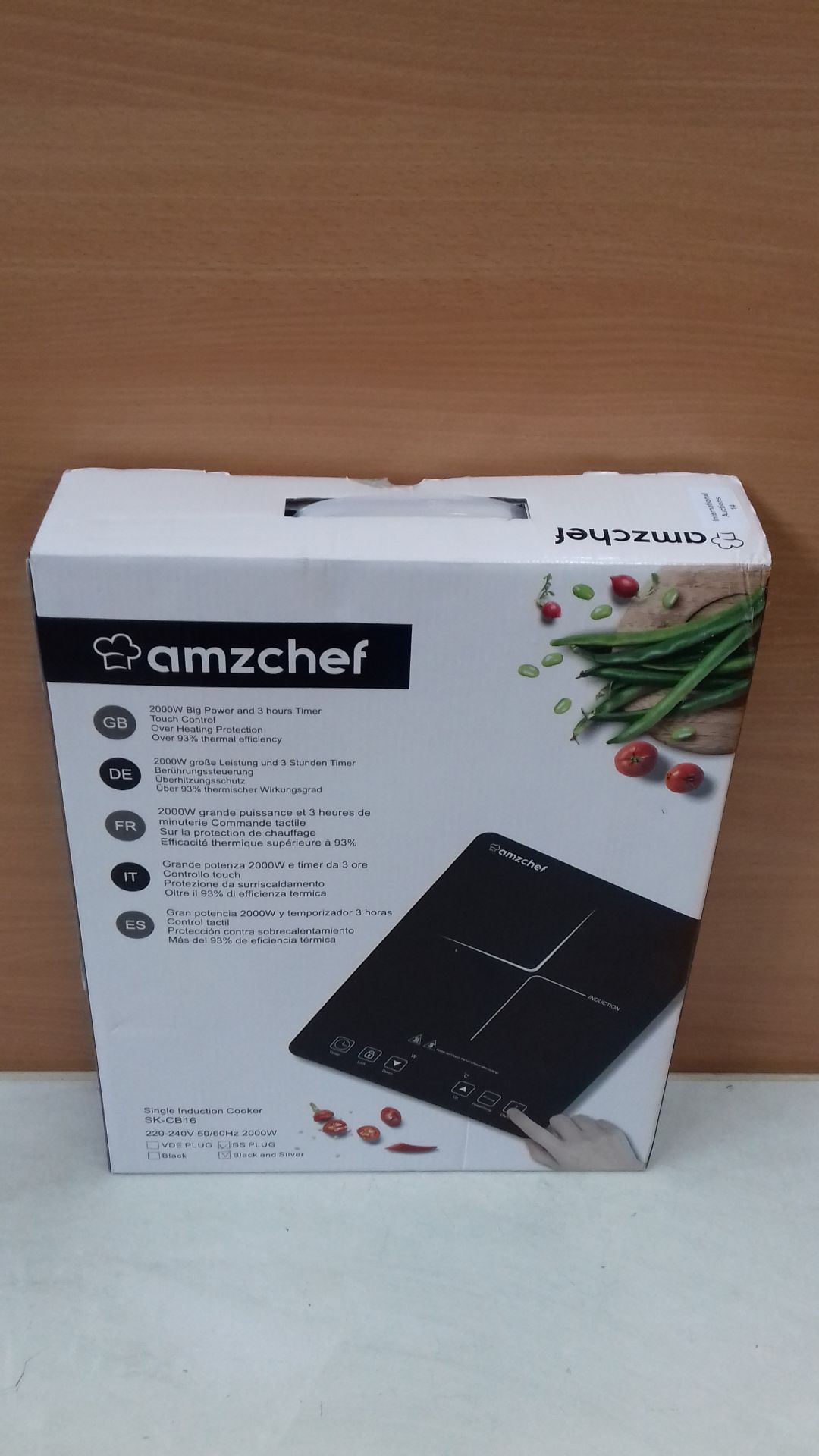 RRP £55.49 AMZCHEF Single Induction Cooker - Image 2 of 2