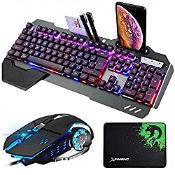 RRP £41.99 Wired Gaming Keyboard and Mouse Combo Set