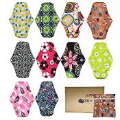 RRP £20.70 ZCOINS 10PCS Reusable Sanitary Towels Women Hygiene