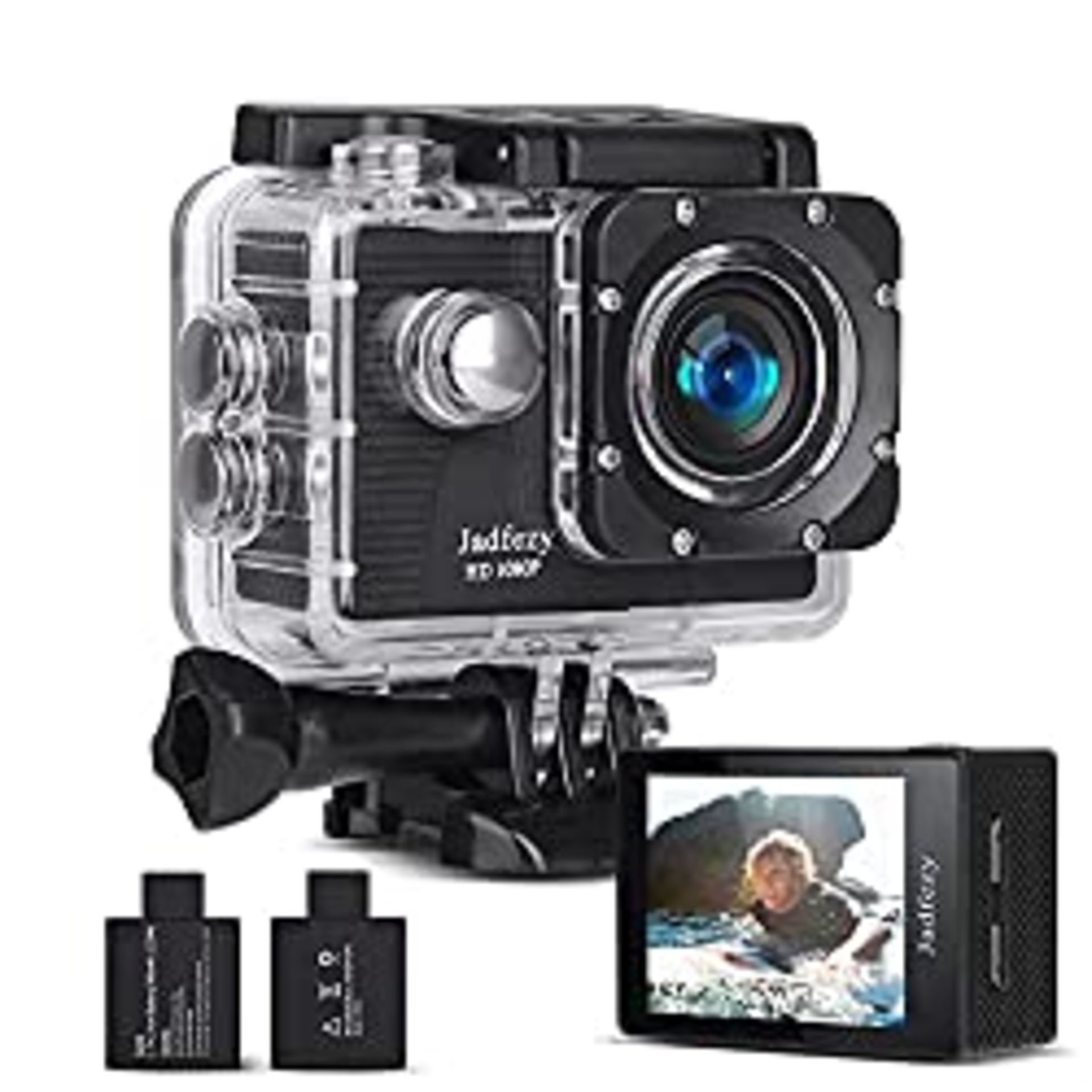 RRP £23.39 Jadfezy Action Camera FHD 1080P 12MP
