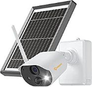 RRP £69.98 Anlapus CCTV Solar Security Camera Outdoor with Rechargeable Battery